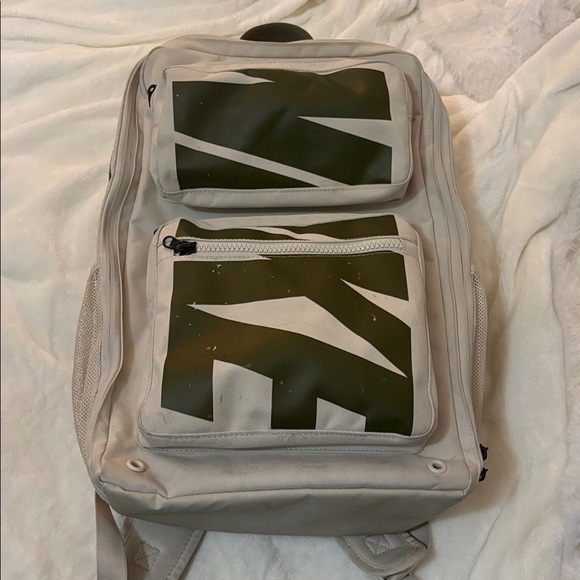 Nike Other - Nike utility Beige Backpack with Mesh Straps